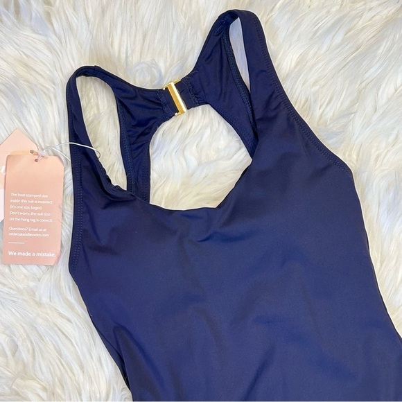 Andie Swim Catalina Blue One Piece Swimsuit XS XXS - Picture 4 of 13